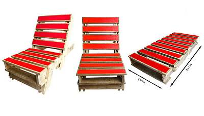 Tuin ligbed om zelf te maken van een pallet.